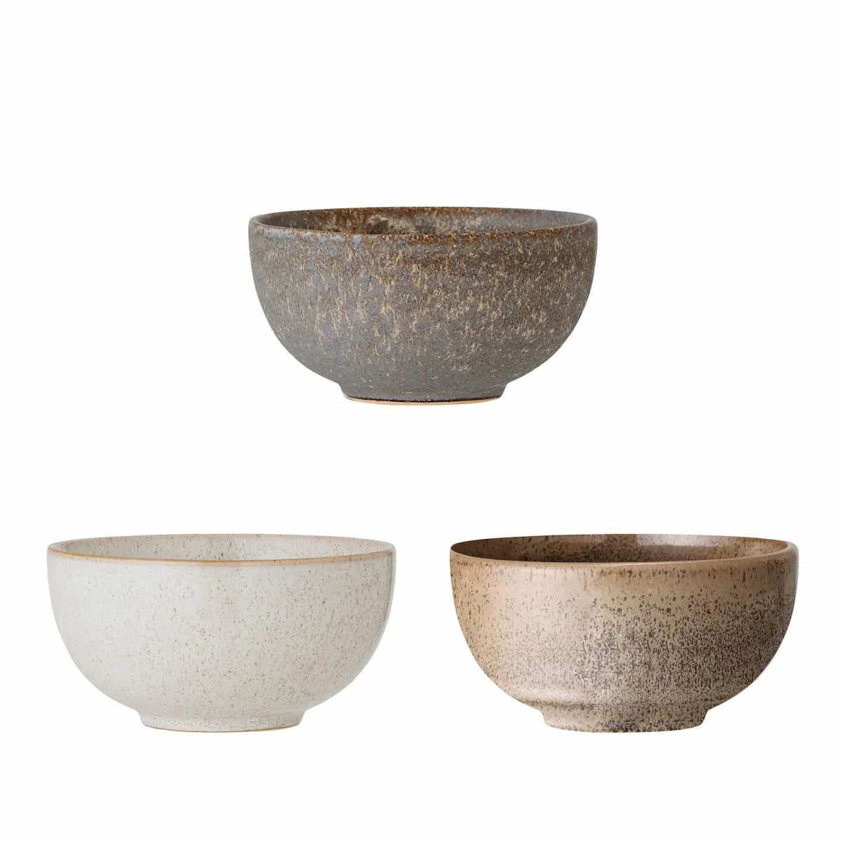 Addison Bowl Grey 3er-Set – Bloomingville
