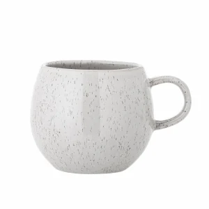 Kaffeebecher Steingut weiß, Ø 10,5 cm, 10 cm hoch – Bloomingville Addison