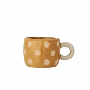 Espressotasse Steingut mit Blumenmuster, Ø 7 cm, 6 cm hoch – Bloomingville Nini