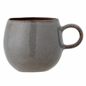 Kaffeebecher Steingut grau, Ø 10,5 cm, 9,5 cm hoch – Bloomingville Sandrine