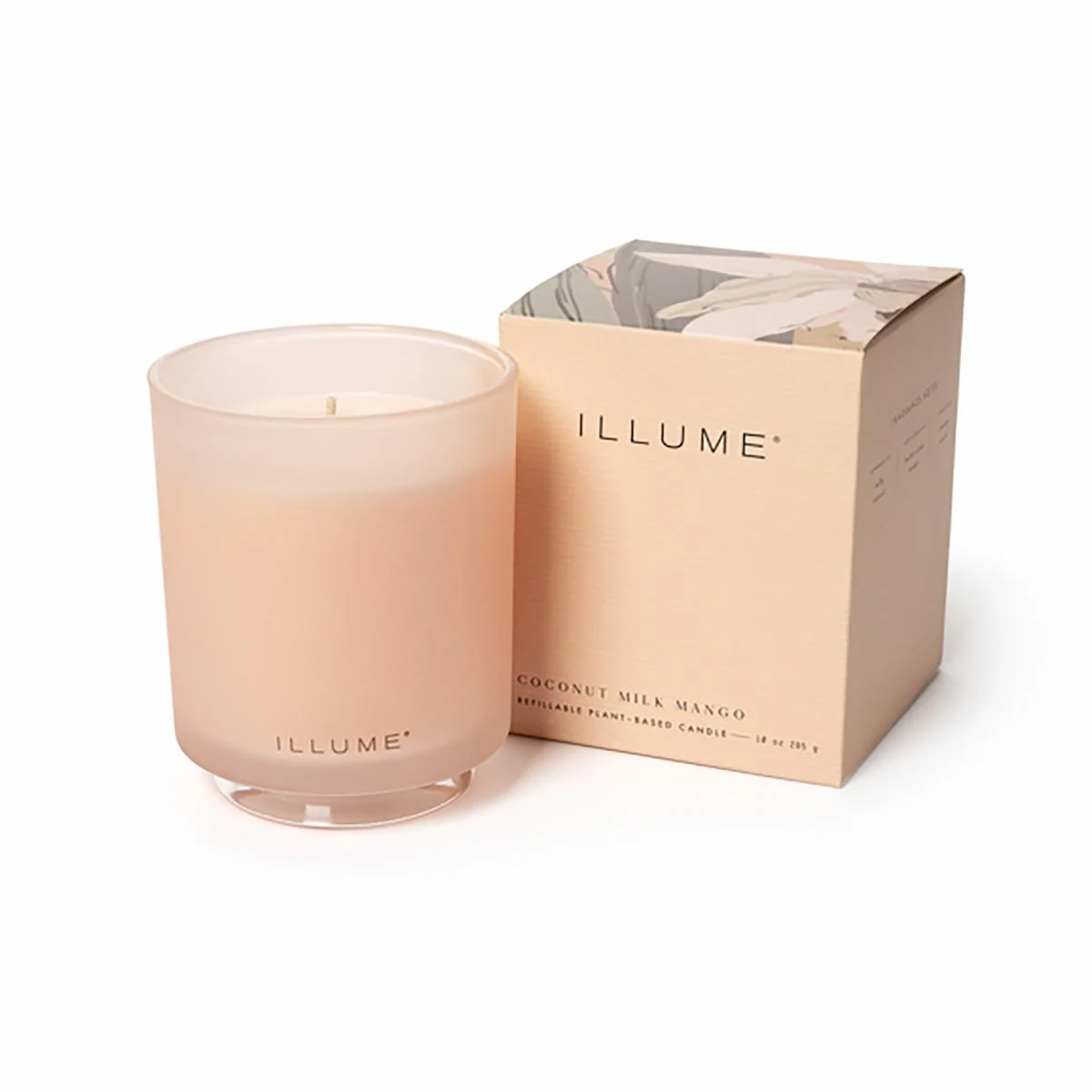 Coconut Milk Mango Box Glass Candle Rose – ILLUME